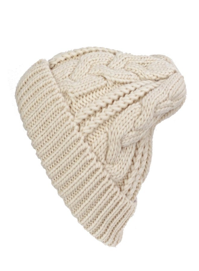 Peter Grimm Kitzbuhel Knit Acrylic Beanie Cap Hat (Cream) - Image 1